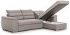 Ecksofa Schlafsofa Sofa PASCARA XS in Stoff Esito Beige Ottomane Rechts Bild 2