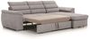 Ecksofa Schlafsofa Sofa PASCARA XS in Stoff Esito Beige Ottomane Rechts Bild 3