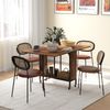 Klapptisch 3-in-1,bis 130cm ausziehbar, 6 Rollen mit Bremse, melaminbeschichtet, platzsparend für Küche/Wohnzimmer, bis 50kg Bild 2