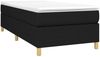 Boxspringbettgestell, Einzelbett Schwarz 90x200 cm Stoff Bild 3
