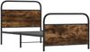 Einzelbettgestell Design für Erwachsene ohne Matratze 107x203 cm Räuchereiche Holzwerkstoff d3840e Bild 3