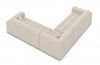 Couch Ibiza L Form in Samtstoff - Strukturstoff - beige Bild 3