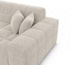 Couch Ibiza L Form in Samtstoff - Strukturstoff - beige Bild 4