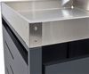 2er-Mülltonnenverkleidung HWC-H40b, Mülltonnenbox, Pflanzkasten Edelstahl-Metall-Kombi 39kg 110x115x62cm erweiterbar Bild 4