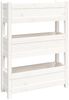 vidaXL Pflanzkübel Weiß 77x25x104,5 cm Massivholz Kiefer 823935 Bild 2