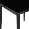 vidaXL Garten-Esstisch Schwarz 140x70x74 cm Stahl und Glas 318750 Bild 5