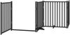 vidaXL 12-tlg. Hundetor mit Tür Faltbar Schwarz 960 cm Pappelholz 3155744 Bild 4