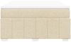 vidaXL Boxspringbett mit Matratze Creme 140x190 cm Stoff 3285475 Bild 4