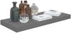 vidaXL Schweberegale 2 Stk. Hochglanz-Grau 60x23,5x3,8 cm MDF 323791 Bild 3