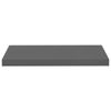 vidaXL Schweberegale 2 Stk. Hochglanz-Grau 60x23,5x3,8 cm MDF 323791 Bild 5