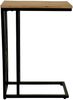 Beistelltisch Laptoptisch massiv natur 47,5x27x67,5 cm Akazie schwarz GRANADA 71418326 Bild 3