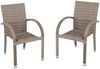 2er Set Stapelstuhl, sandfarbig, MODESTO Bild 1