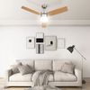 vidaXL Deckenventilator mit Licht und Fernbedienung 108 cm Hellbraun 51490 Bild 3