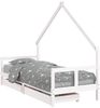 vidaXL Kinderbett mit Schubladen Weiß 80x200 cm Massivholz Kiefer 834550 Bild 2