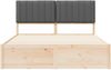 vidaXL Bettgestell mit gepolstertem Kopfteil Dunkelgrau 160 x 200 cm 3398220 Bild 5
