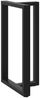 vidaXL Bartischbeine T-Form 2 Stk. Schwarz 60x35x(100-101) cm Stahl 4013092 Bild 4