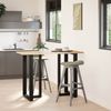vidaXL Bartischbeine T-Form 2 Stk. Schwarz 60x35x(100-101) cm Stahl 4013092 Bild 2