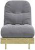 vidaXL Futon Schlafsofa mit Matratze 60x206x11 Kiefernholz Imprägniert 846750 Bild 5