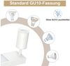 Nettlife Deckenstrahler 1/2/3/4 Flammig GU10, LED wechselbar, Warmweiß, Schwenkbar Flurlampe Metall für Schlafzimmer Küche Büro Bild 2