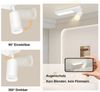Nettlife Deckenstrahler 1/2/3/4 Flammig GU10, LED wechselbar, Warmweiß, Schwenkbar Flurlampe Metall für Schlafzimmer Küche Büro Bild 4