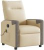 vidaXL Massagesessel Creme Stoff 4104847 Bild 2