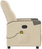 vidaXL Massagesessel Creme Stoff 4104847 Bild 4