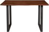 Esstisch Baumkante massiv Akazie nussbaum 130 x 75 cm U-Gestell schwarz INSA 70752990 Bild 3