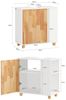 SoBuy BZR75-W Waschbeckenunterschrank, MDF, Lackiert, Weiß, 59 x 60 x 40 cm Bild 3