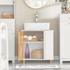 SoBuy BZR75-W Waschbeckenunterschrank, MDF, Lackiert, Weiß, 59 x 60 x 40 cm Bild 4