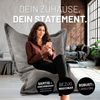 Lumaland Sitzsack Classic XXL Cord | Riesen Sitzsack XXL mit Softer Rippenstruktur – ideal zu Cord Sofa & Sessel Indoor Bean Bag für Wohnzimmer, Schlafzimmer & Co. - 380 L, 140x180 cm Bild 3