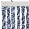 vidaXL Insektenschutz-Vorhang Blau, Weiß und Silbern 56x185cm Chenille 284273 Bild 4