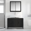 vidaXL Badezimmermöbel-Set 2 pcs Schwarz Eichen-Optik Holzwerkstoff 3402359 Bild 4