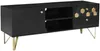 Vente-unique - BELORI TV unit Holz, Platte Schwarz - B 40 cm x H 50 cm x L 130 cm Bild 3