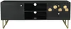 Vente-unique - BELORI TV unit Holz, Platte Schwarz - B 40 cm x H 50 cm x L 130 cm Bild 2