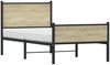 vidaXL Metallbett ohne Matratze Sonoma-Eiche 80x200 cm 4007895 Bild 4
