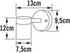 LED Außenwandleuchte Downlight, Höhe 12cm, Aluminium Grau Bild 4