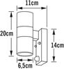 KONSTSMIDE No. 7542-000 Aussenwandleuchte Modena 2 x GU10 edelstahl IP44 Sensor Bild 4