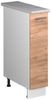 Apothekerschrank Fame-Line Goldkraft Eiche/Weiß 20 cm, AP Marmor Vicco Bild 1