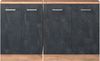 Dachschrägenschrank-Set Rion Schwarz Beton/Goldkraft Eiche 2er Set Vicco Bild 5