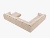 Micadoni Panorama-Ecksofa Kaelle 8-Sitzer Links Chenille Over The Horizon Beige Bild 3