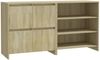vidaXL 2-tlg. Sideboard Sonoma-Eiche Holzwerkstoff [3098083] Bild 2