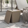 vidaXL Gartentisch mit Abnehmbarer Tischplatte Hellbraun Polypropylen 364154 Bild 3