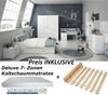 Jugendzimmer Gaming Zimmer Tezaur Snow" von Forte 8 teilig mit großem Gaming- Schreibtisch, 140er Bett mit Bettschubkasten, LATTENROST und DELUXE MATRATZE, Schwebetürenschrank, Kommode und Nachttisch Bild 5