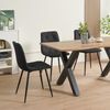 Albatros Esszimmerstuhl Dora mit Stoff Bezug stilvolles Vintage Design, belastbar mit 110Kg, Polsterstuhl - Moderner Küchenstuhl, Stuhl Esszimmer Bild 4