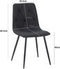 Albatros Esszimmerstuhl Dora mit Stoff Bezug stilvolles Vintage Design, belastbar mit 110Kg, Polsterstuhl - Moderner Küchenstuhl, Stuhl Esszimmer Bild 5