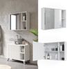 Badspiegelschrank Leano Weiß 80 x 60 cm Vicco Bild 2