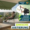 tillvex Balkonmarkise 300 cm Armeegrün Gelenkarm Markise Klemmmarkise Sonnenmarkise Balkon ohne Bohren Bild 5