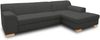 DOMO. collection Ecksofa Tinos, Couch in L-Form mit Schlaffunktion, Beine aus Buche mit Filzgleitern, Sofa, Polsterecke, Eckcouch, Schlafsofa 273 x 157 x 74 cm (BxTxH), anthrazit Bild 2