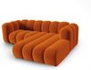 Micadoni Modulares Ecksofa Lupine 3-Sitzer Rechts Samtstoff Salvador Terrakotta Bild 3