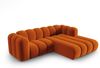 Micadoni Modulares Ecksofa Lupine 3-Sitzer Rechts Samtstoff Salvador Terrakotta Bild 2